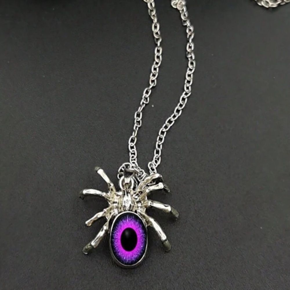 3for$20 1pc Fashionable Personality Spider Pendant Necklace